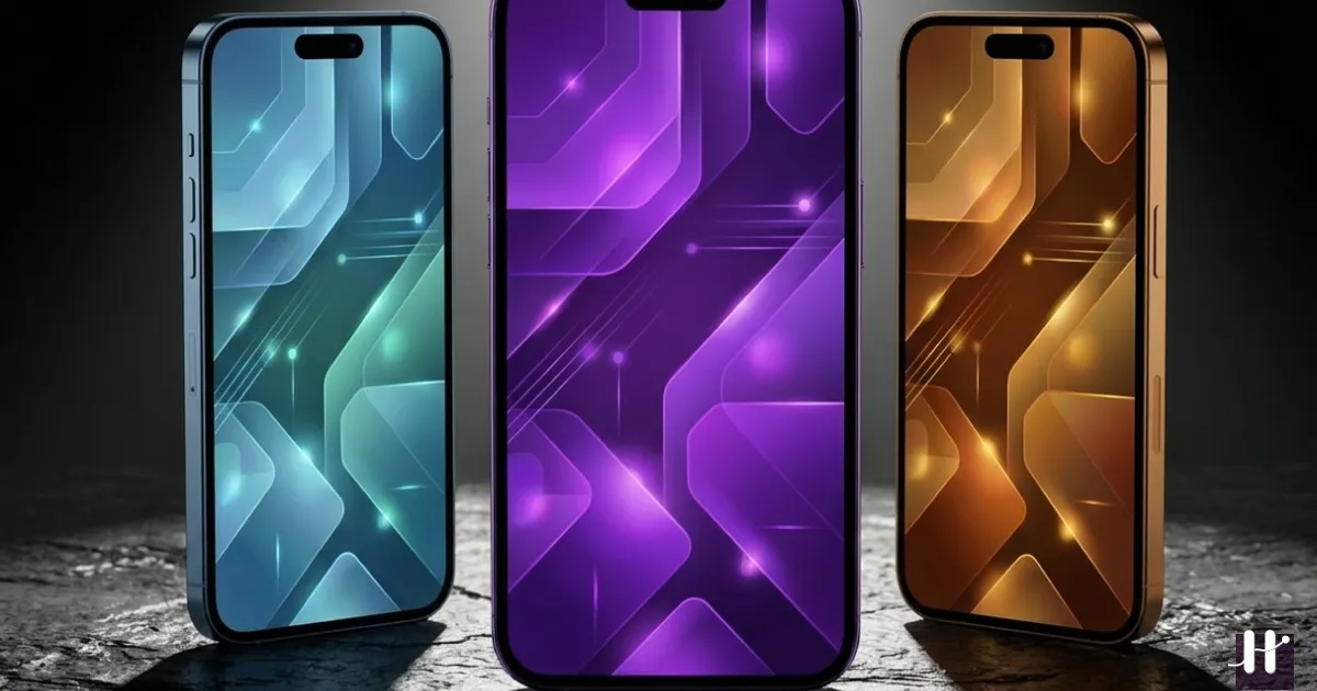 Three app icons compared side by side with purple comparison visual