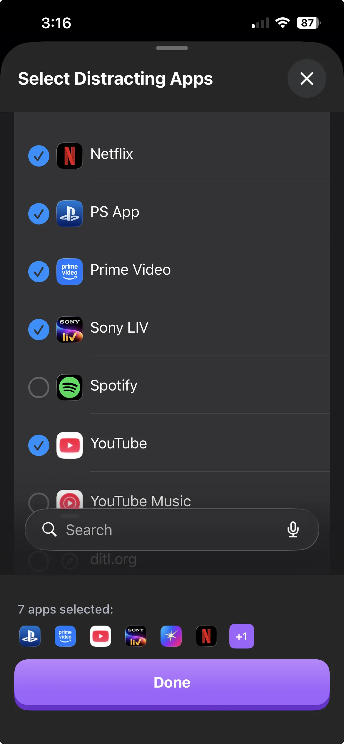 Habit Doom blocking distracting apps with lock icons